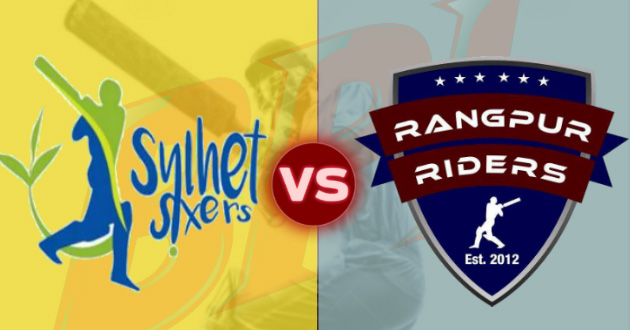 rangpur riders vs sylhet sixers