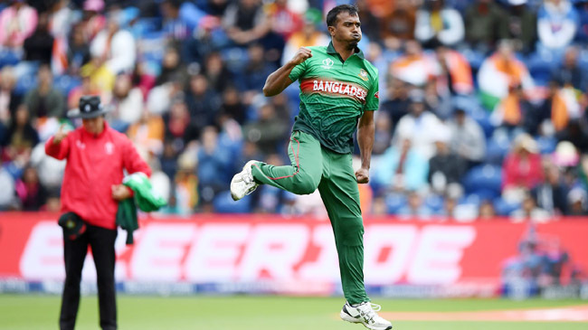 rubel hossain celebrates a wicket world cup