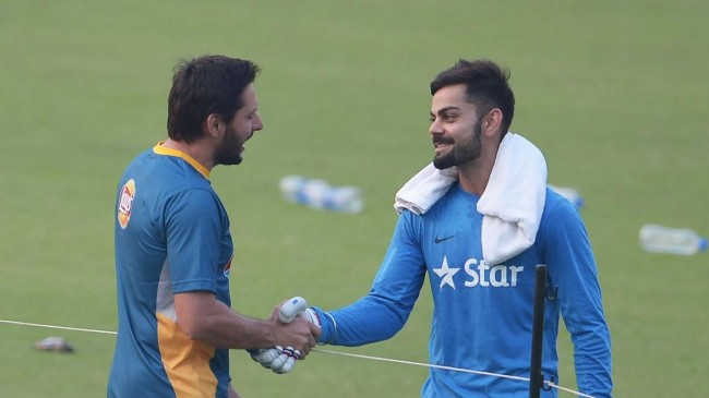 shahid afridi and virat kohli