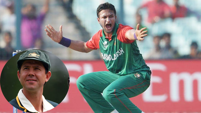 shakib al hasan ricky ponting