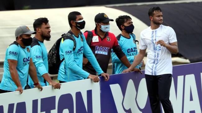 shakib is accused of breaching bio bubble of dpl