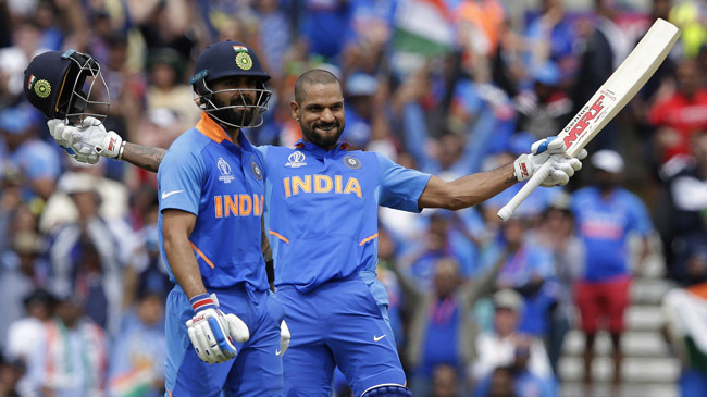 shikhar dhawan world cup 2019 celebration