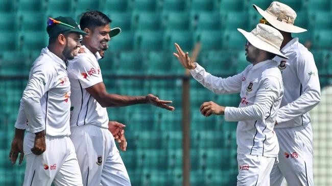 taijul celebrates the wicket of markram