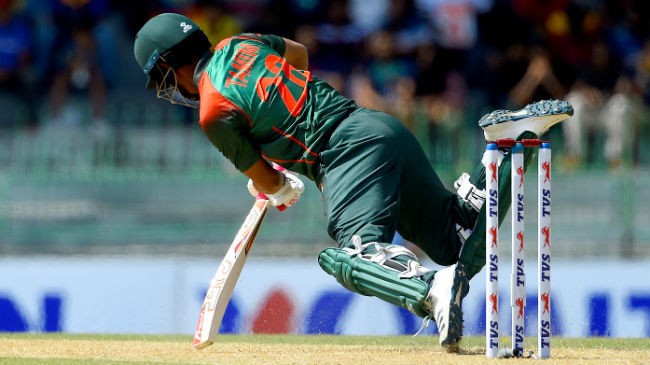 tamim could not control his balance