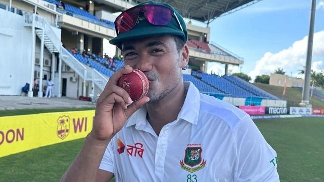 taskin ahmed completed a six for