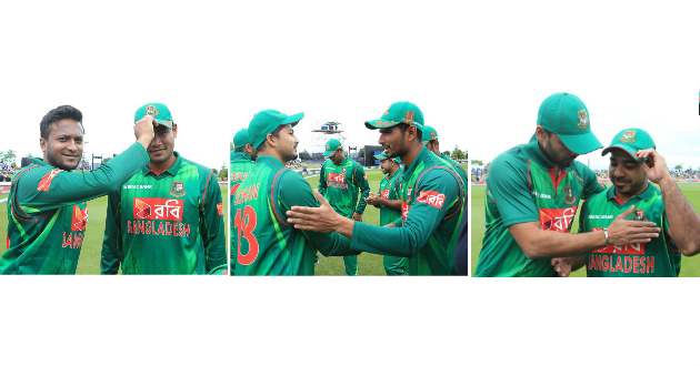 three debut in a single odi for bangladesh