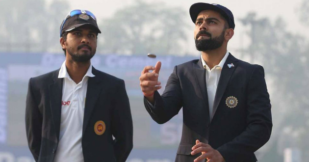 virat kohli and dinesh chandimal while toss