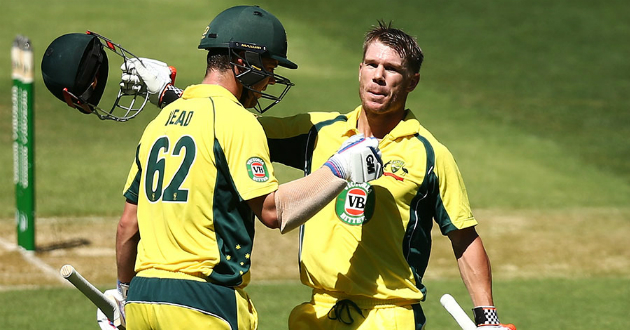 warner and head scored 284 as opener