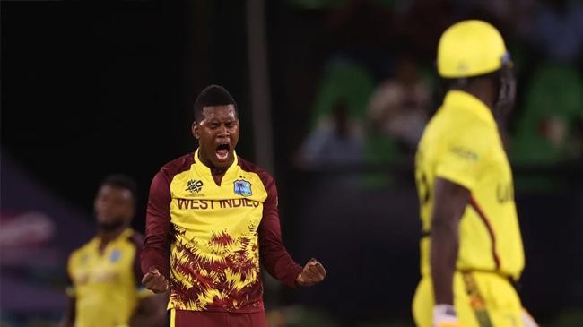 west indies vs uganda t20 world cup 2024 akeal hosein