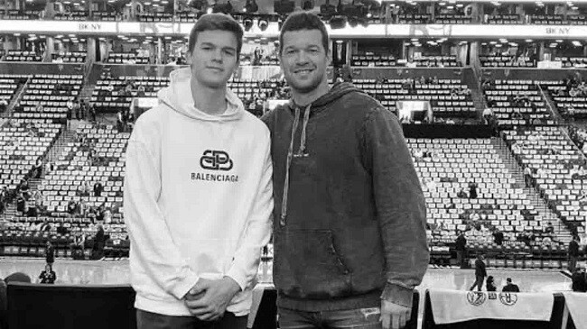 ballack with his elder son