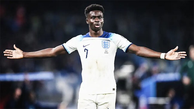 bukayo saka england arsenal 2023