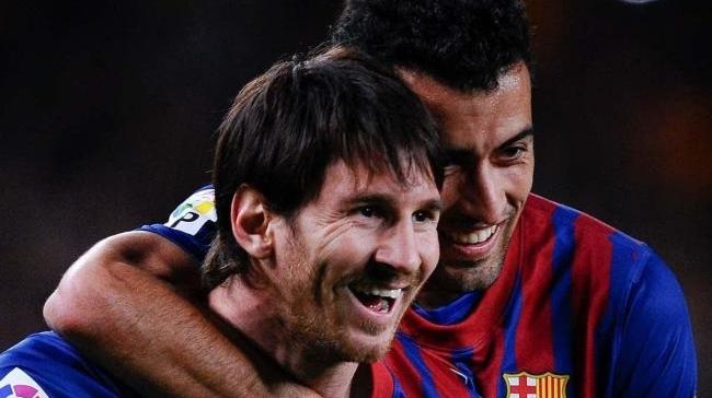 busquets and messi