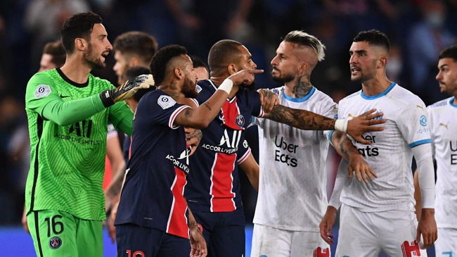 five red cards psg vs marseille