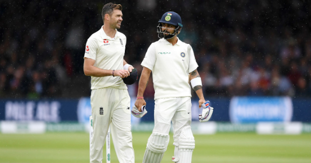 james anderson and virat kohli