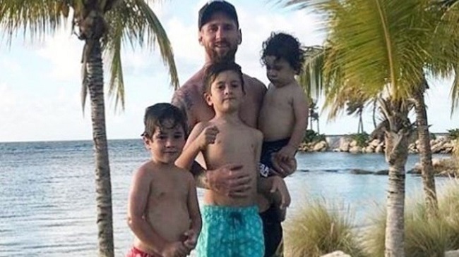 leo messi in vacation