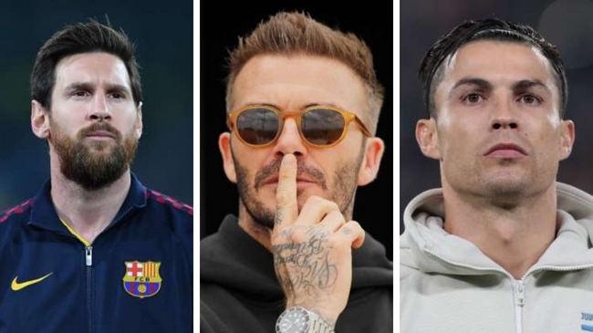 lionel messi david beckham cristiano ronaldo