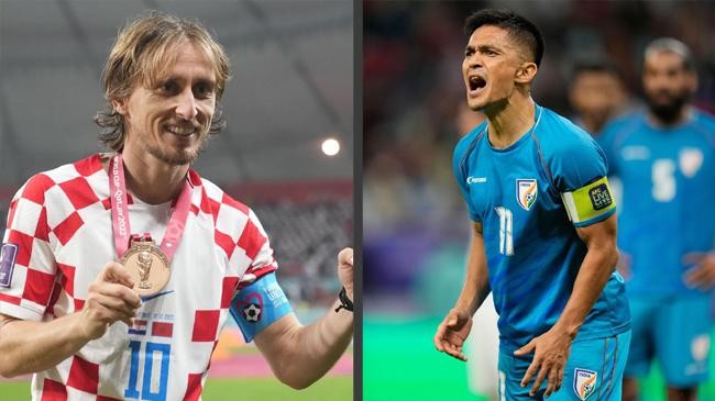 luka modric and sunil chhetri