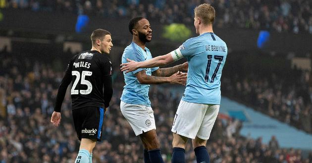 mancity goal celebration in fa cup