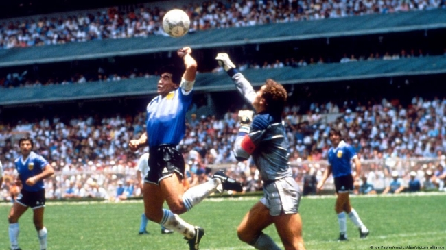 maradona s 1986 world cup ball sold for 2 4m at auction