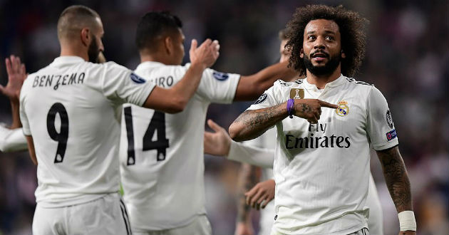 marcelo celebrating a goal