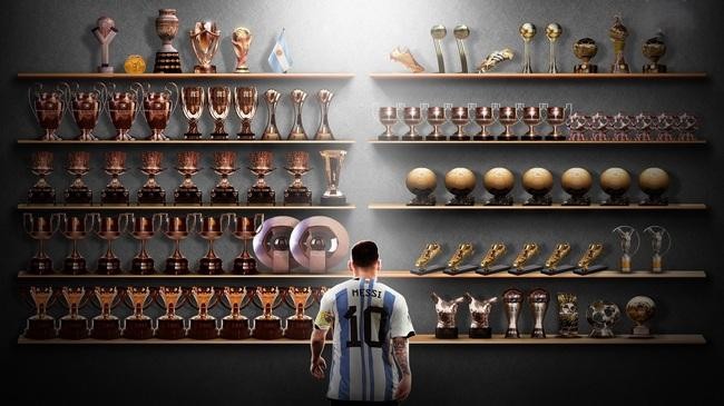 messi argentina trophies