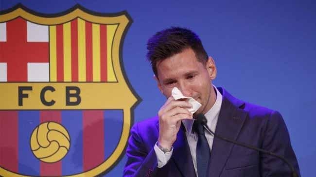 messi cry