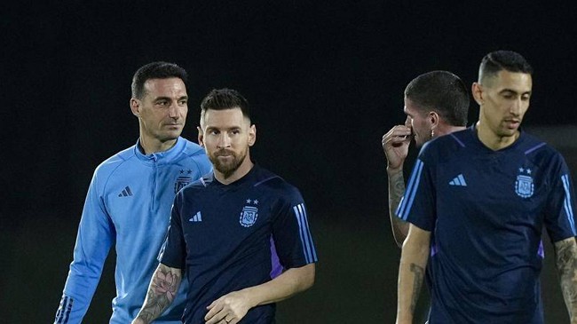 messi di maria and scaloni