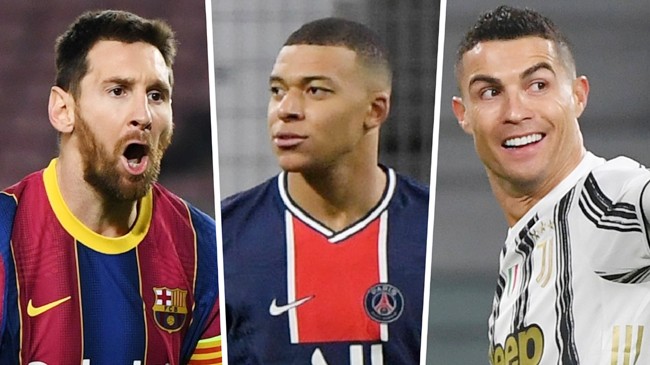 messi mbappe ronaldo