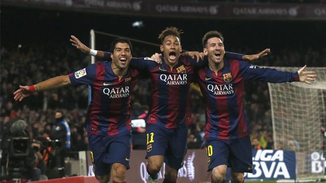 messi neymar and suarez