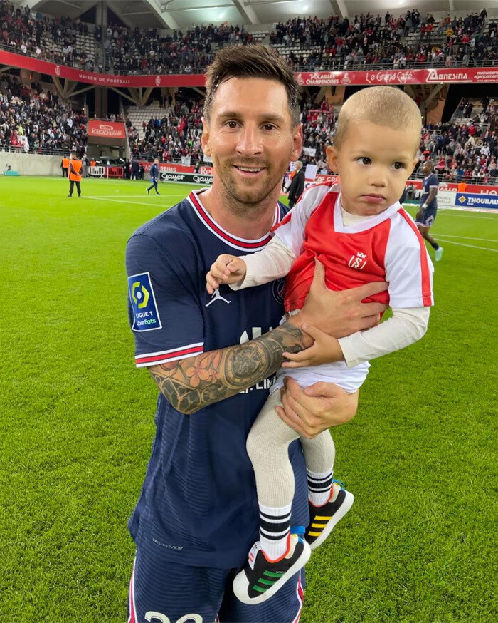 messi psg debut baby 1