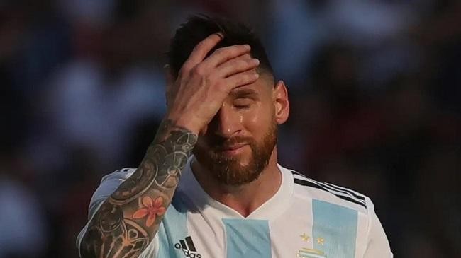 messi sad after lost