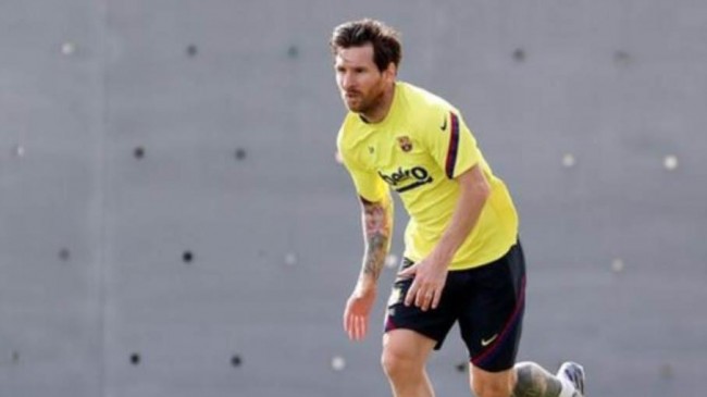 messi started practice to resume la liga after amid coronavirus