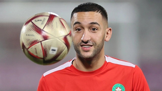 moroccos midfielder hakim ziyech 2022