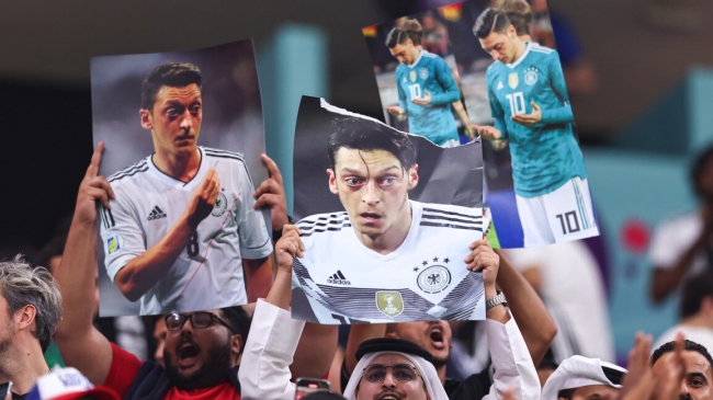 ozil fans at fifa world cup qatar