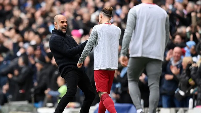 pep gardiola reaction mancity 2023