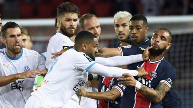 psg vs marseille clash