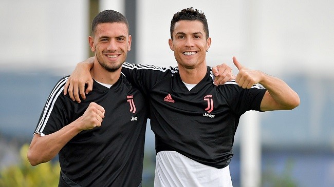 ronaldo and demiral juventus