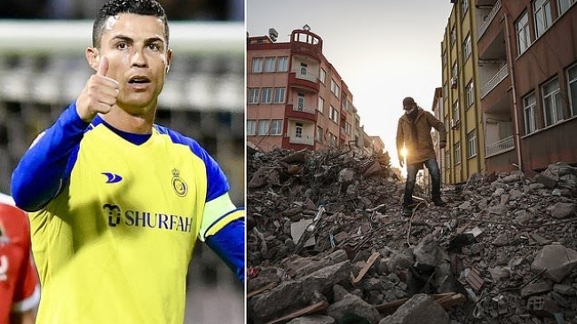 ronaldo sends a plane full of care items to earthquake victims