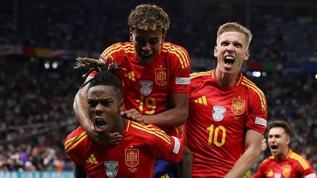 spain attackers nico williams lamine yamal dani olmo