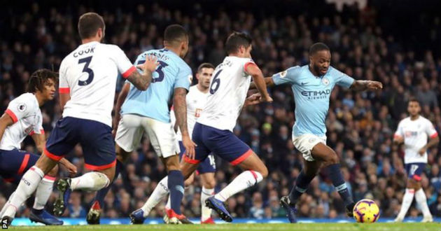 sterling has now scored in each of his six city appearances against bournemouth