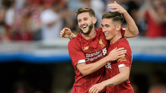 wilson celebrates with lallana