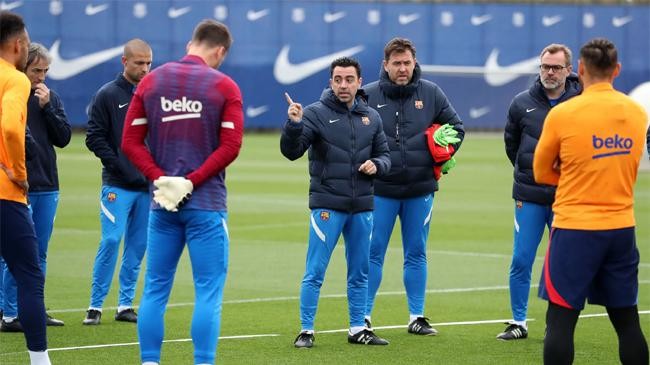 xavi hernandez in practice