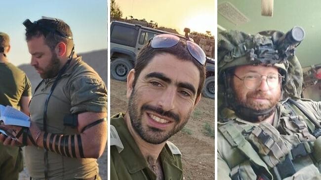 3 reserve soldiers of israel