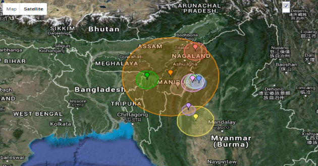 Bangladesh Myanmar Map