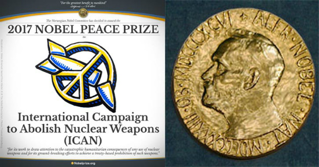 ICAN awarded for Nobel Peace Prize 2017