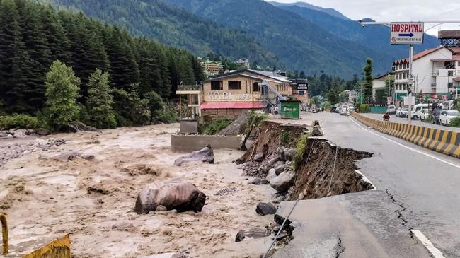 a destroyed area of himachal