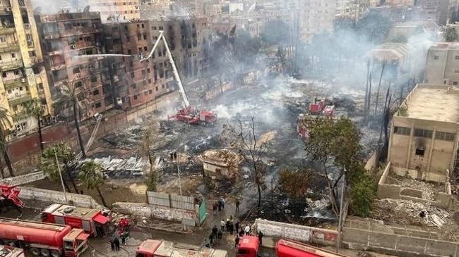 a fire in cairo has destroyed fime studio