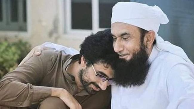 aimm jamil with his father