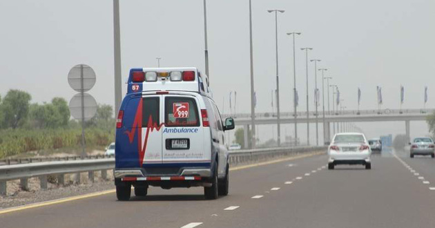 ambulance in dubai road