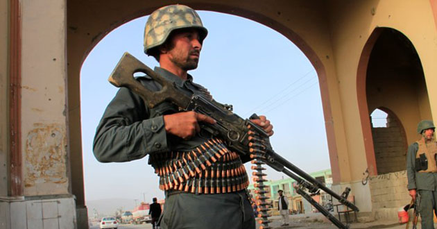 an afghan policeman